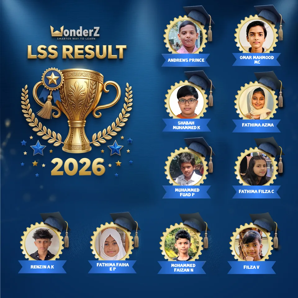 WonderZ Class 4 LSS Result 2026 - Kerala Lower Secondary Scholarship Winners