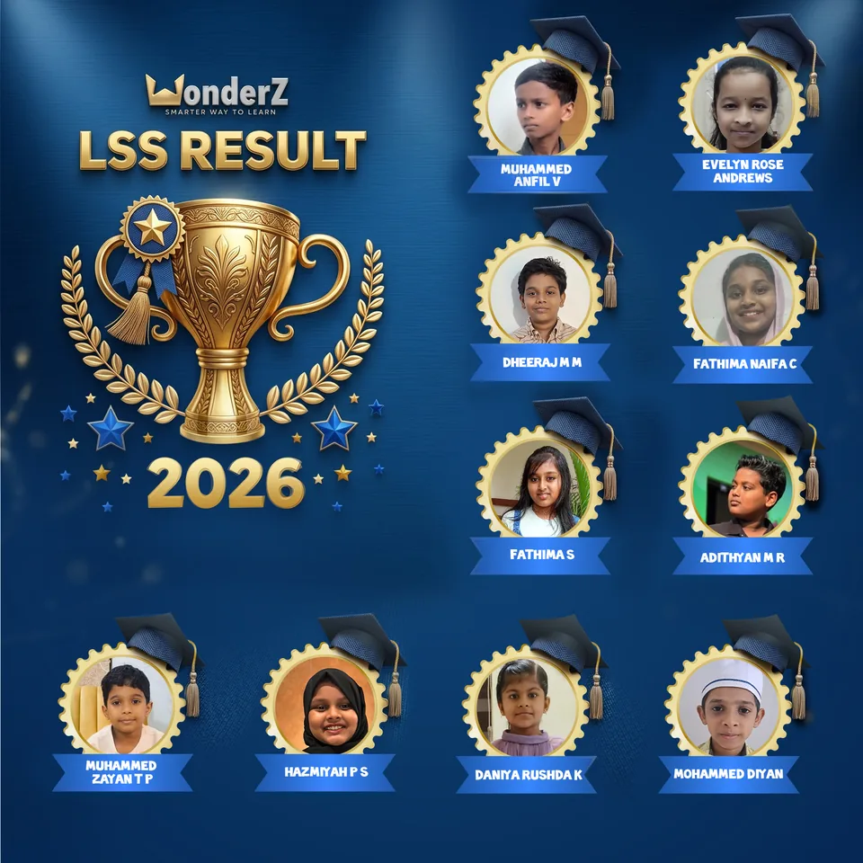 WonderZ Class 4 LSS Result 2026 - Kerala Lower Secondary Scholarship Winners