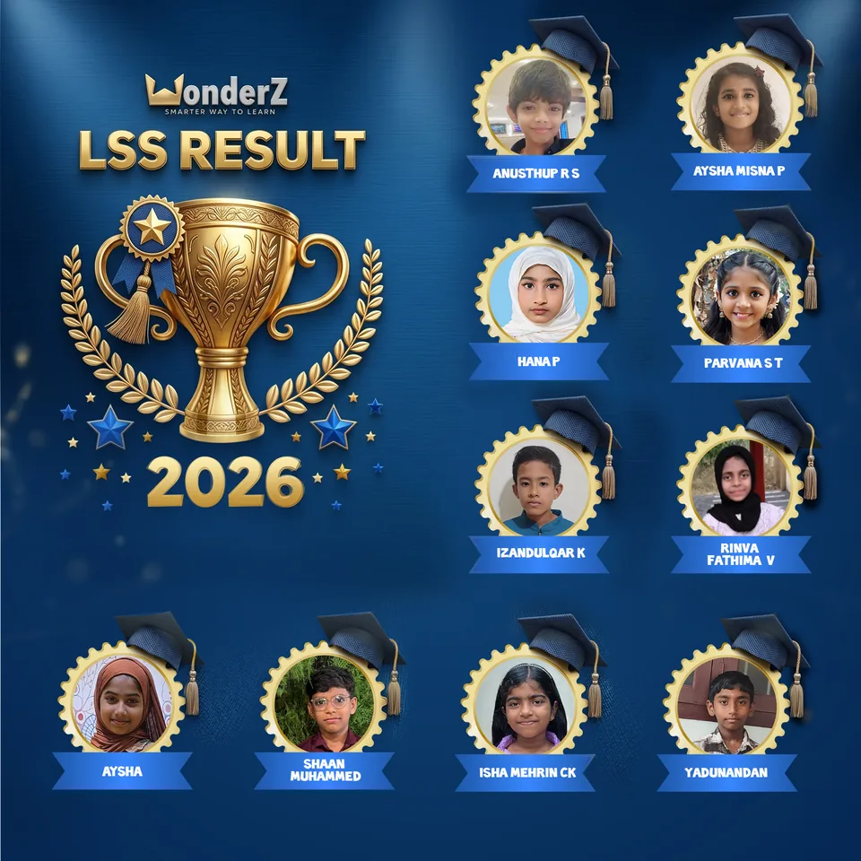 WonderZ Class 4 LSS Result 2026 - Kerala Lower Secondary Scholarship Winners